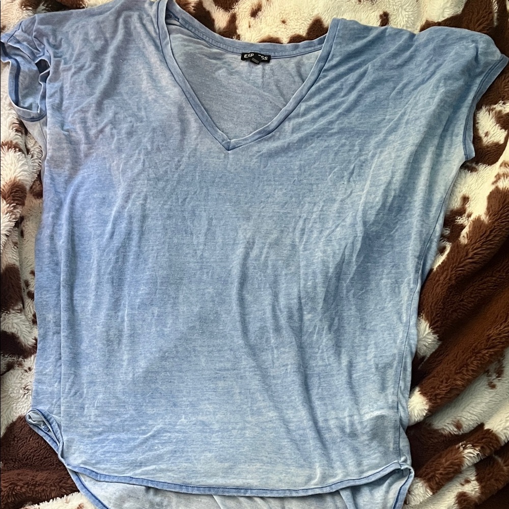 Express Light Blue Short Sleeve Tee